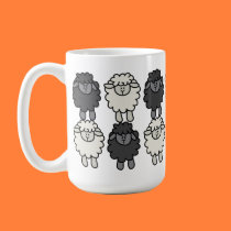 Taza de la brigada de las ovejas de Sheepeh y de W tazas