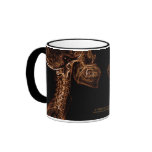 Taza de la C-espina dorsal de Brown/del oro (image