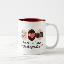 Taza de la cámara de la fotografía del amor de la 