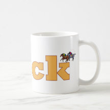 Taza de la carrera de caballos Mick15 - petición