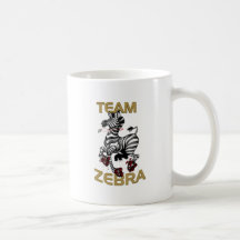 taza de la cebra del equipo