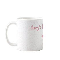 Taza de la cigüeña de la muchacha