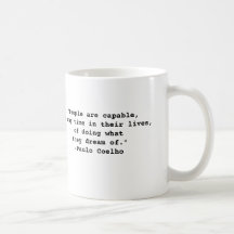 Taza de la cita de Paulo Coelho