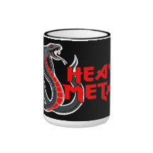 Taza de la cobra del metal