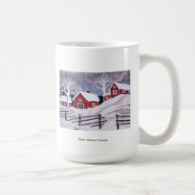 Taza de la escena del invierno