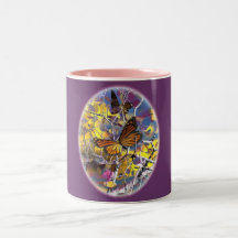 taza de la fantasía de la mariposa del dragoncat