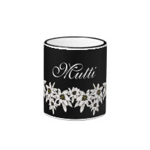 Taza de la flor de Edelweiss