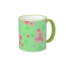Taza de la flor de la flor de cerezo