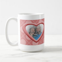 Taza de la foto del corazón de los abrazos y de lo