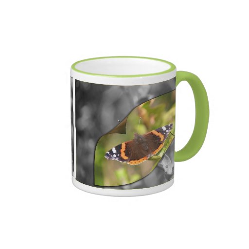 Taza de la fotografía de la mariposa