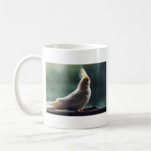 Taza de la fotografía del pájaro del "Cockatiel"
