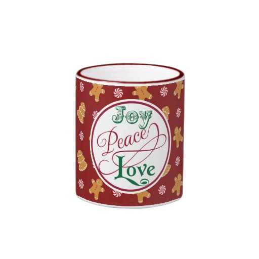 Taza de la galleta del pan de jengibre del navidad