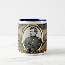 Taza de la guerra civil de George McClellan