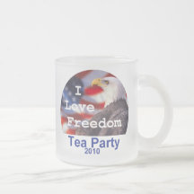 Taza de la libertad del amor de la FIESTA DEL TÉ I