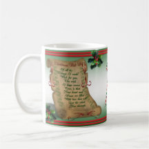 Taza de la lista de objetivos del navidad