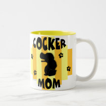 Taza de la mamá del cocker tazas