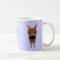 Taza de la mamá del Pinscher miniatura tazas