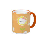 Taza de la margarita de Kawaii