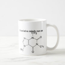 Taza de la molécula del cafeína de la prensa inyec