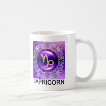 Taza de la muestra del zodiaco del Capricornio