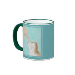 Taza de la nariz del gatito conmovedor