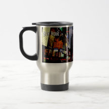 Taza de la noche de Nueva York del Times Square de