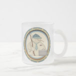 Taza de la pesca del muñeco de nieve