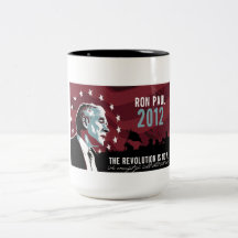 Taza de la revolución 2012 de Ron Paul