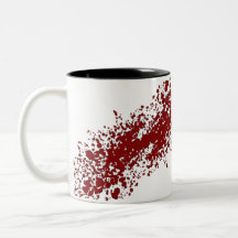 Taza de la salpicadura de la sangre