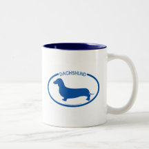 Taza de la silueta del Dachshund