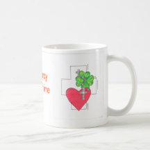 Taza de la tarjeta del día de San Valentín
