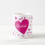 Taza de la tarjeta del día de San Valentín del amo