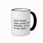 Taza de la tarjeta del día de San Valentín.  Siemp tazas