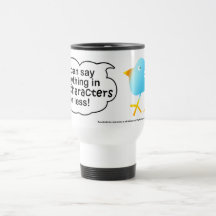 Taza de la taza del viaje de 140 caracteres