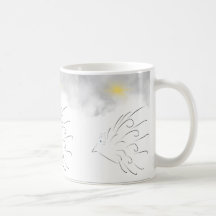 Taza de la tierra del cuco de la nube