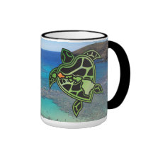 Taza de la tortuga de las islas de Hawaii