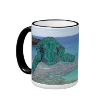 Taza de la tortuga de las islas de Hawaii