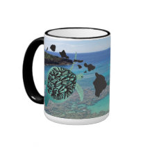 Taza de la tortuga de mar verde de Hawaii