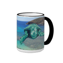 Taza de la tortuga de mar verde de Hawaii