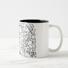 Taza de la vaca del garabato