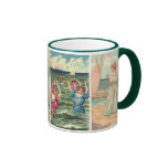 Taza de las bellezas de la playa del vintage