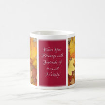 Taza de las bendiciones de la acción de gracias - 