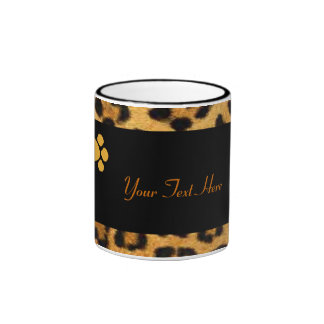 Taza de las patas del leopardo