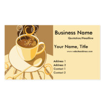 Taza de Latte 2 tarjetas de visita