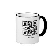 Taza de Latte del café de QR