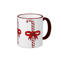 Taza de los bastones de caramelo