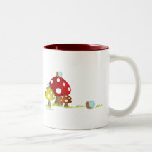 Taza de los caracoles y de las setas