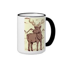 TAZA DE LOS CIERVOS DE LOS ALCES PARA EL OUTDOORSM