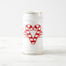 Taza de los corazones del bastón de caramelo