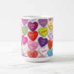 Taza de los corazones del caramelo